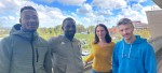 Yannick Yomie, Martin Atangana, Marie Tahon and Anthony Larcher in Le Mans Université